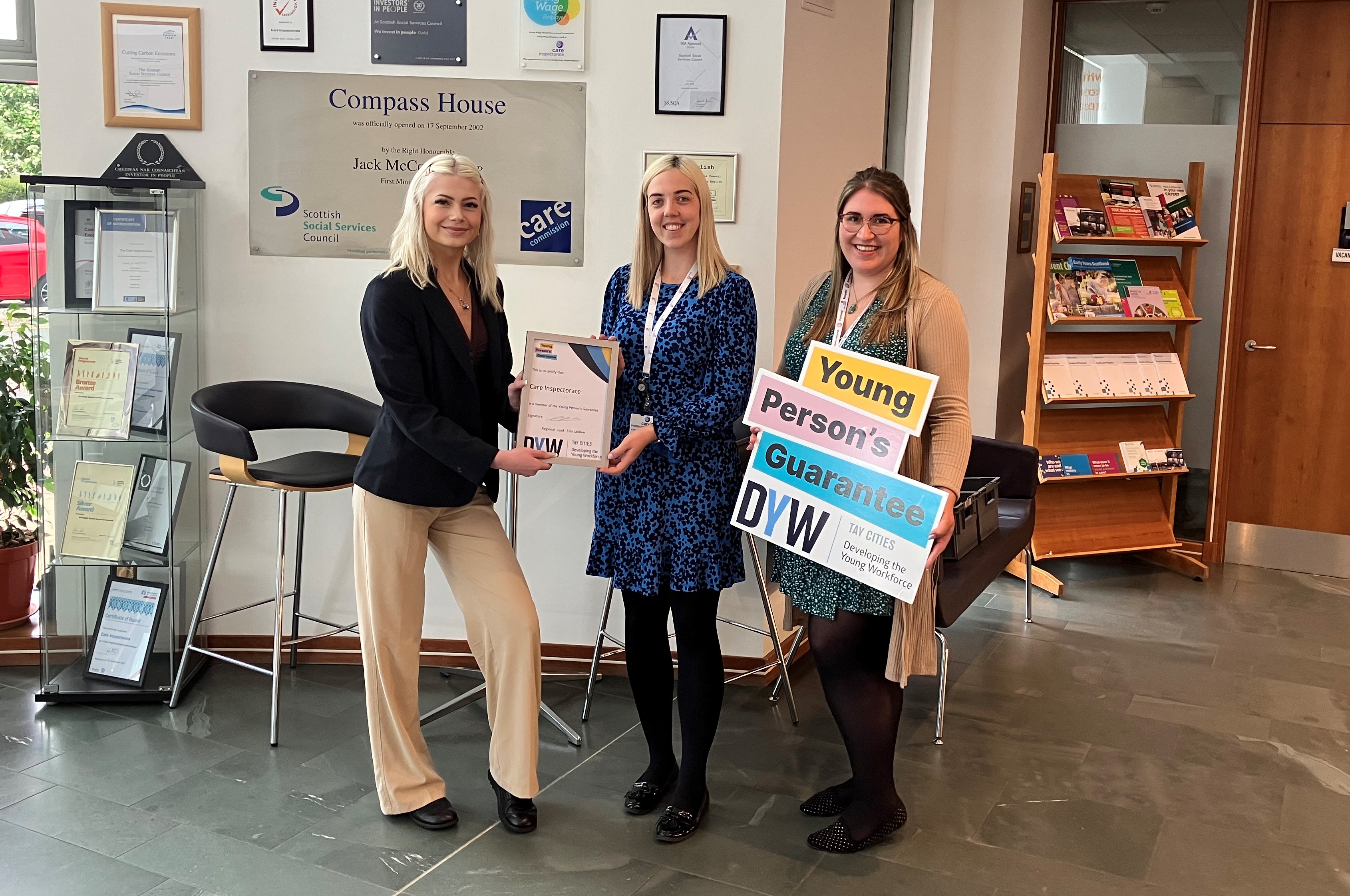 Care Inspectorate is proud to commit to the Young Person’s Guarantee