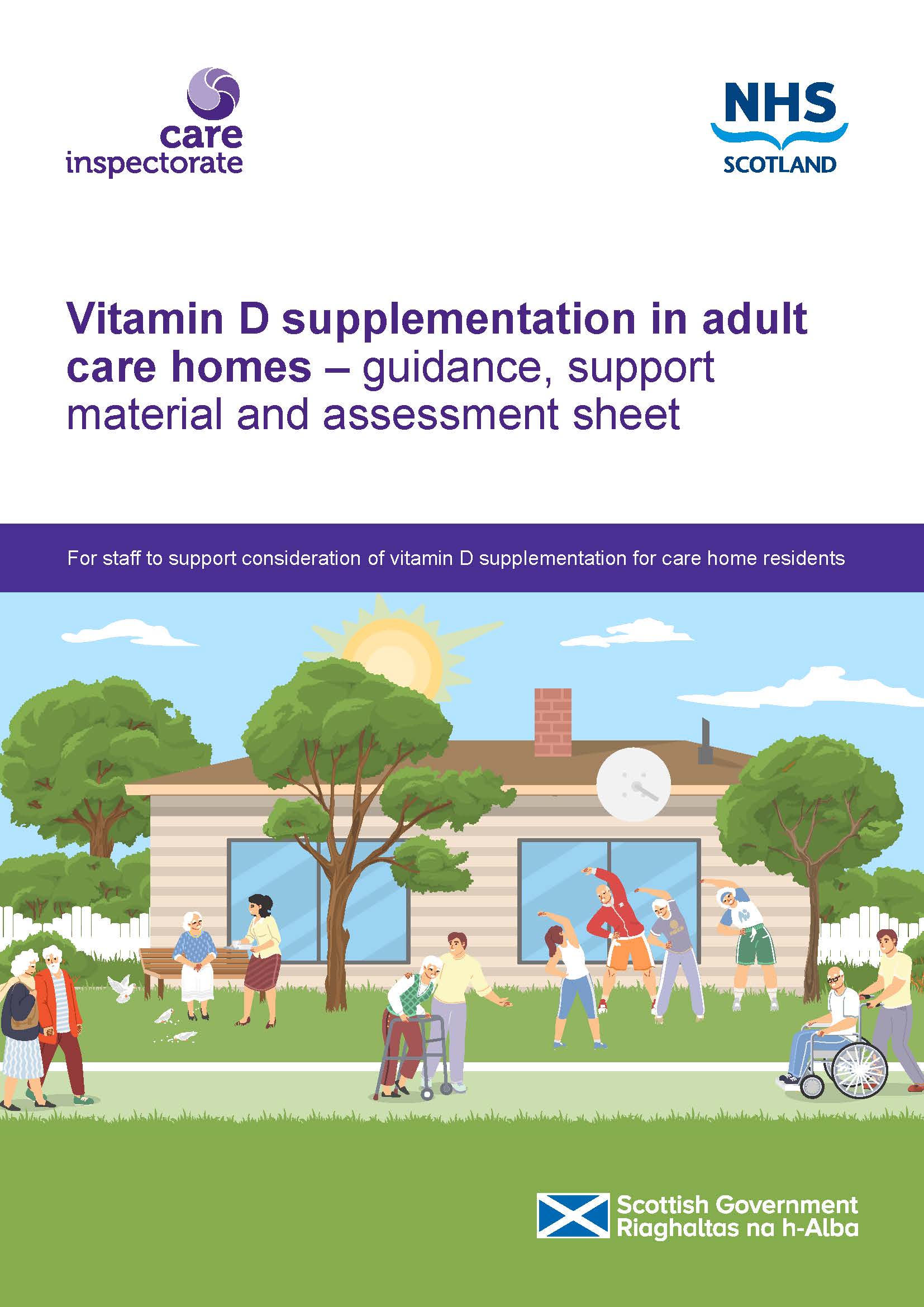 New guidance on vitamin D supplements for residents in adult care homes
