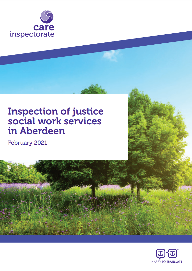 Inspection of justice social work services in Aberdeen.