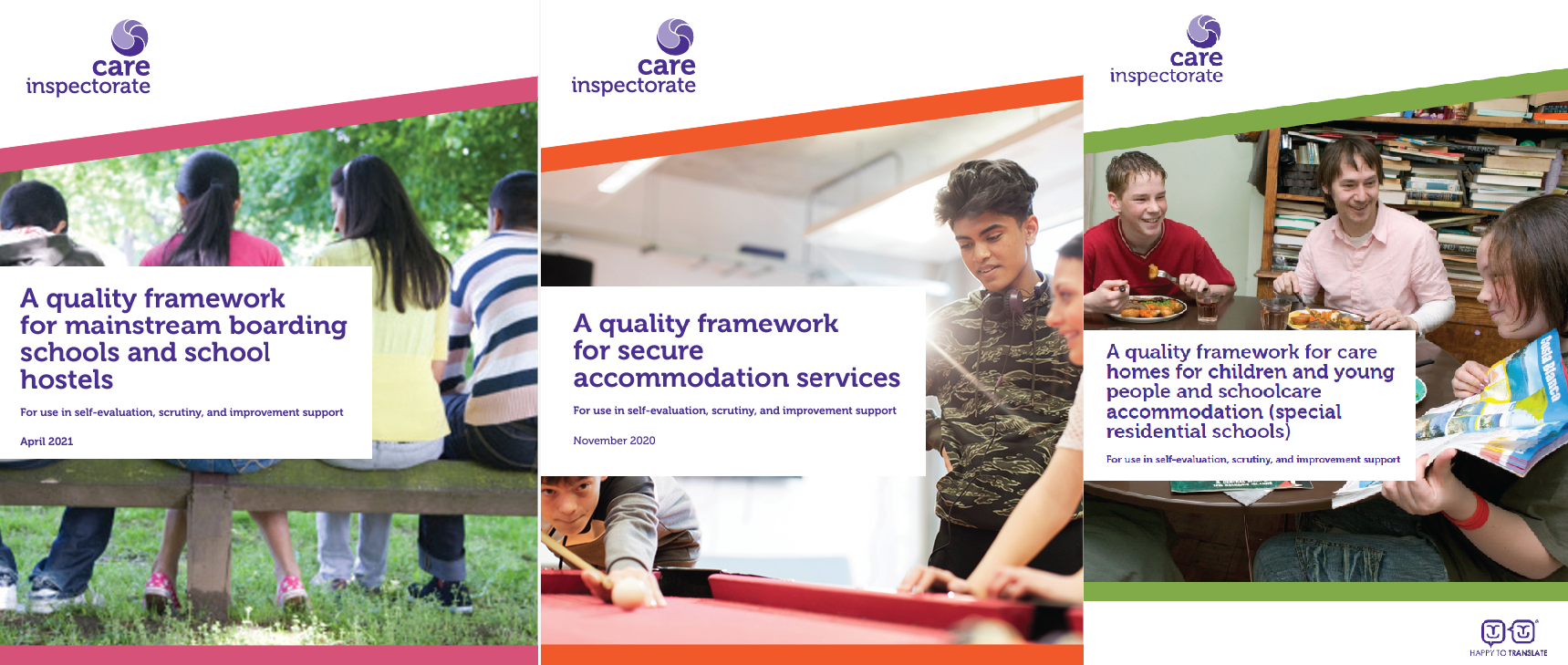 Review of quality frameworks for children and young people’s services